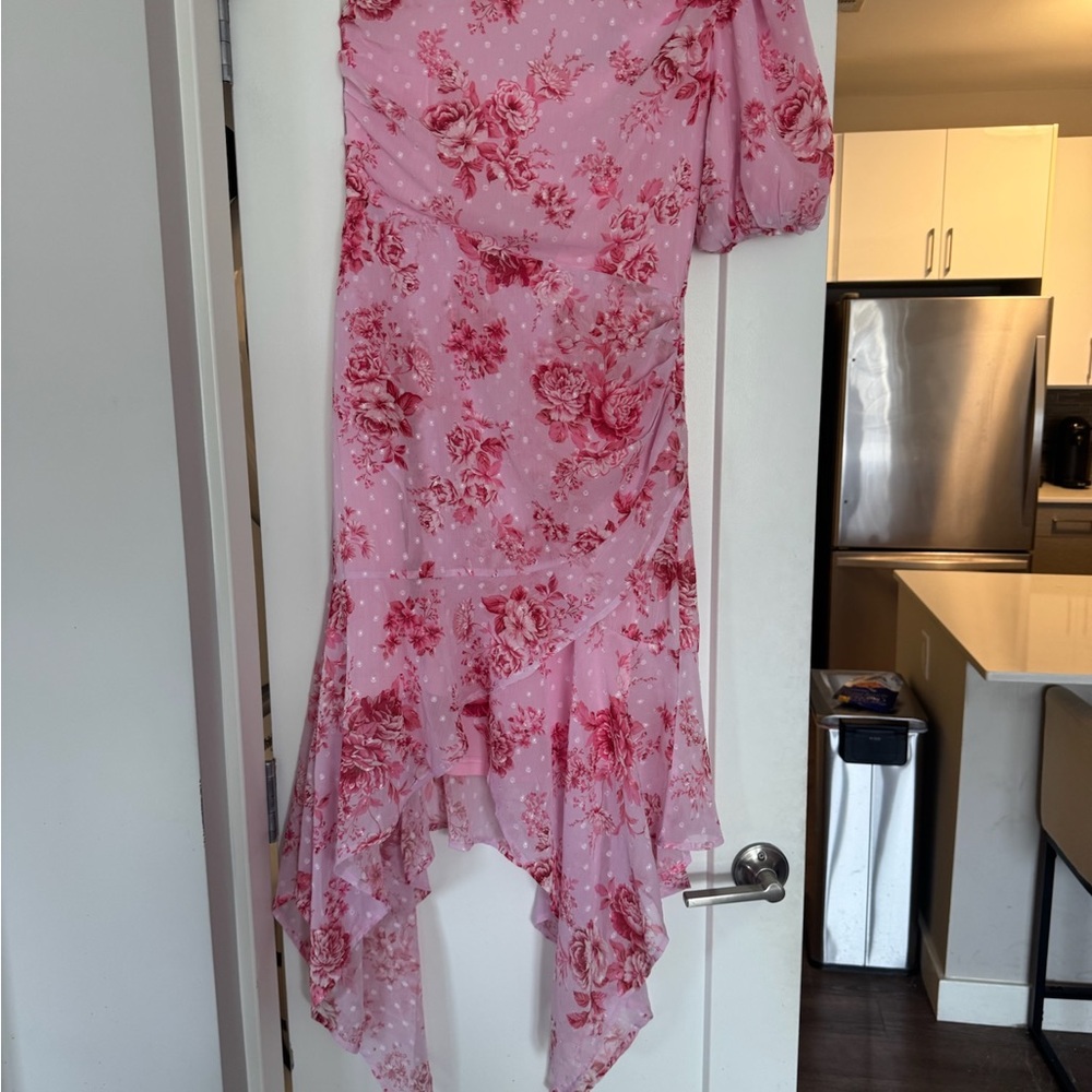 Lulus Pink Floral Dress